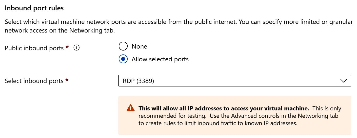 Figure 2.13 – Creating a new virtual machine and allowing a remote desktop
