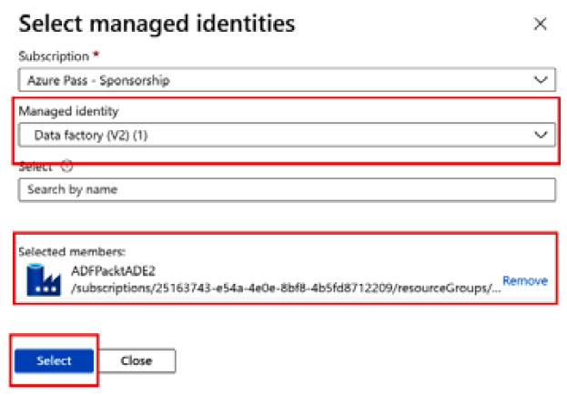 Figure 2.24 – Assigning a role to a managed identity
