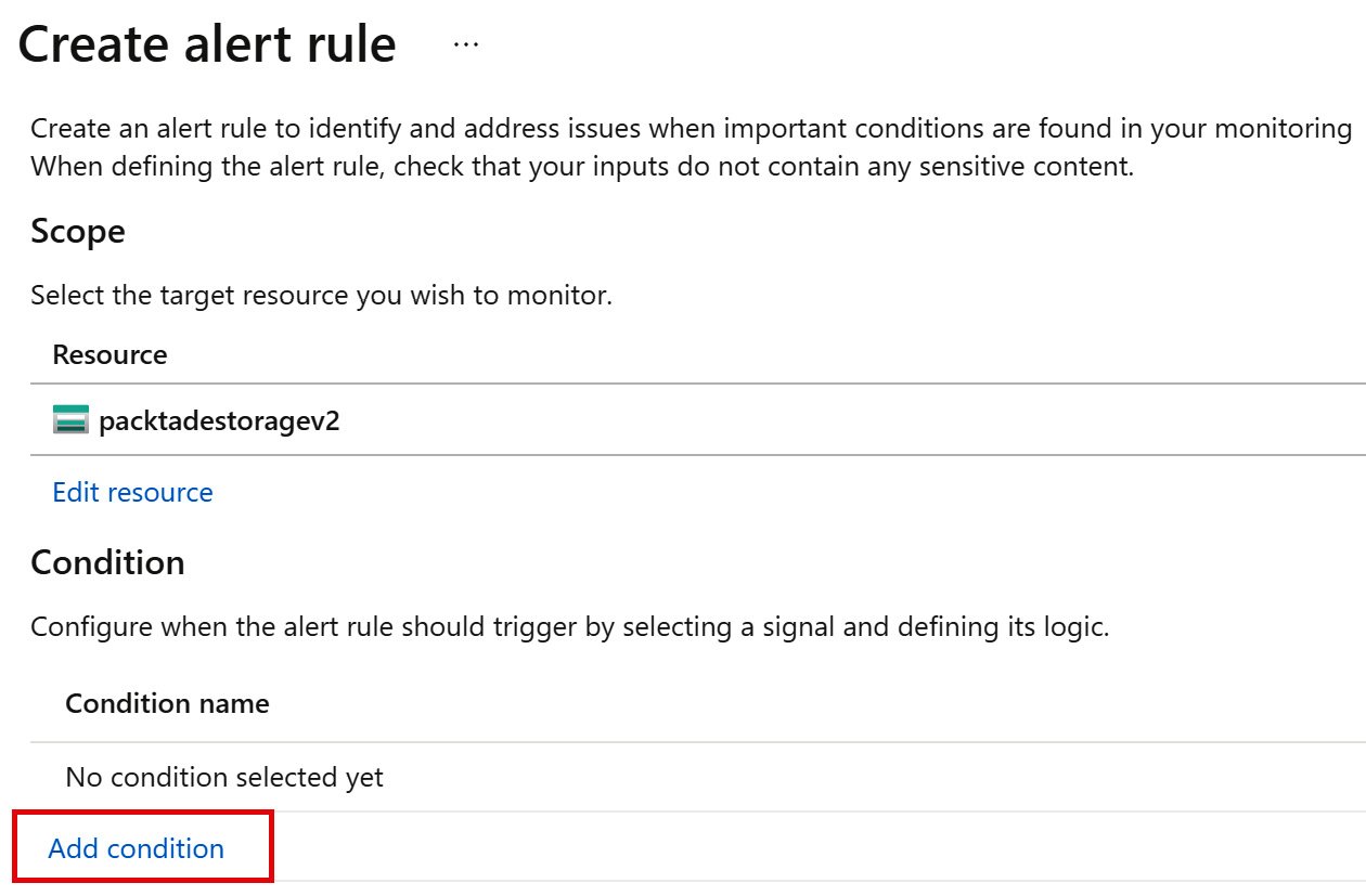 Figure 2.30 – Adding a new alert condition
