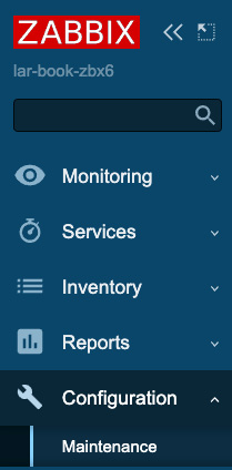 Figure 2.14 – Custom User role Zabbix sidebar
