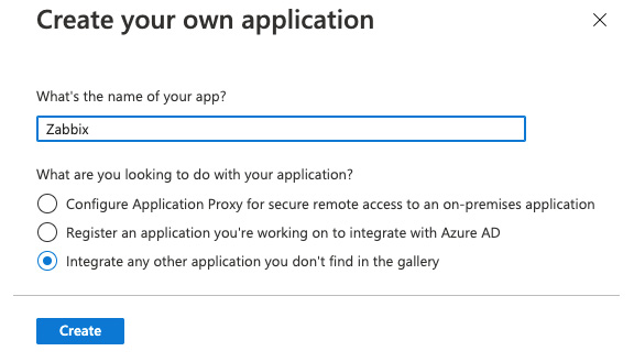 Figure 2.27 – The Azure enterprise new application page
