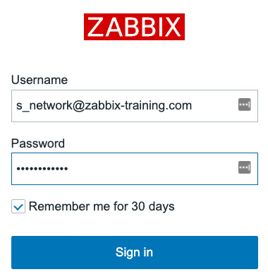 Figure 2.36 – The Zabbix login window
