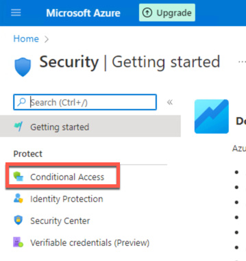 Figure 3.42 – Selecting Conditional Access