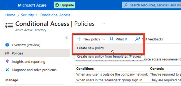 Figure 3.43 – Creating a new policy