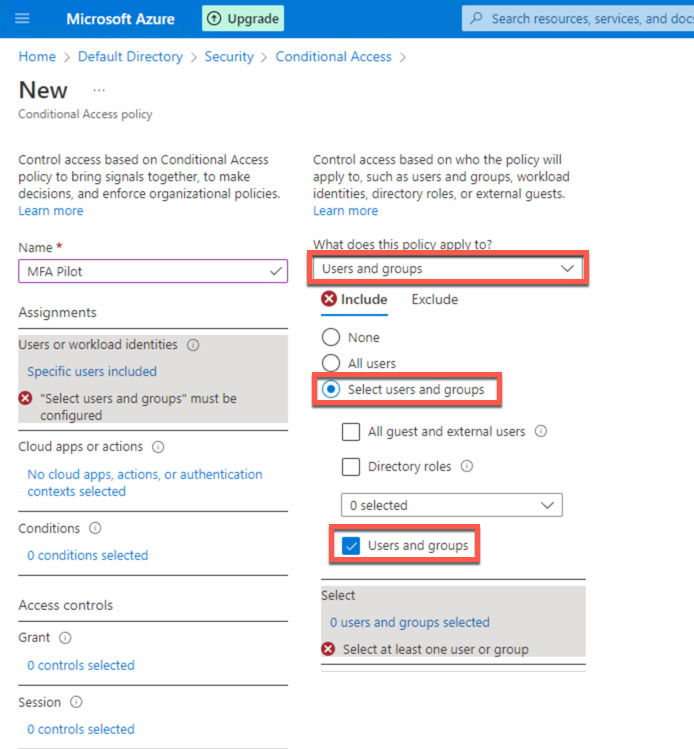 Figure 3.45 – Assigning users and groups