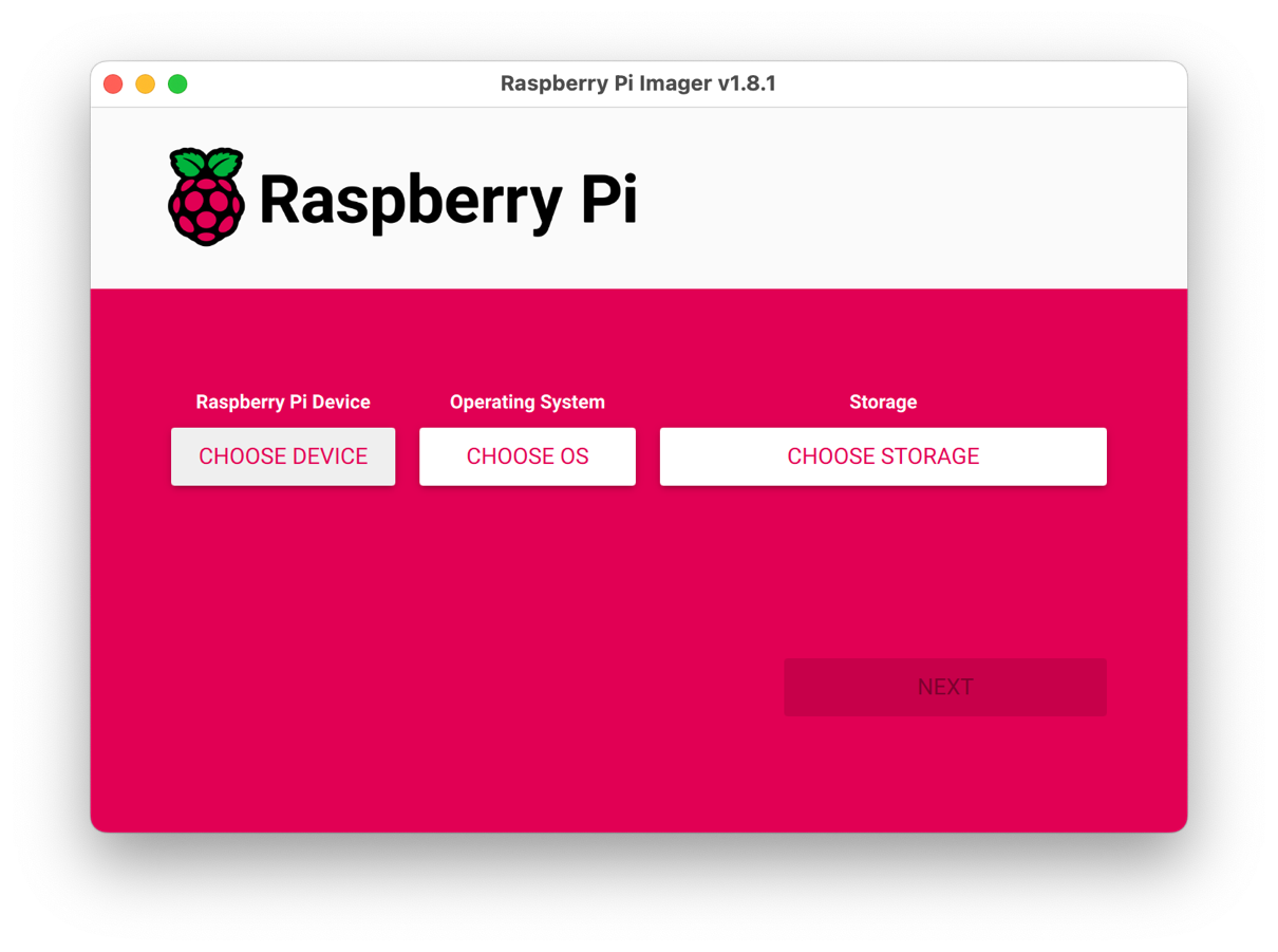 Figure 3.4 – The Raspberry Pi Imager