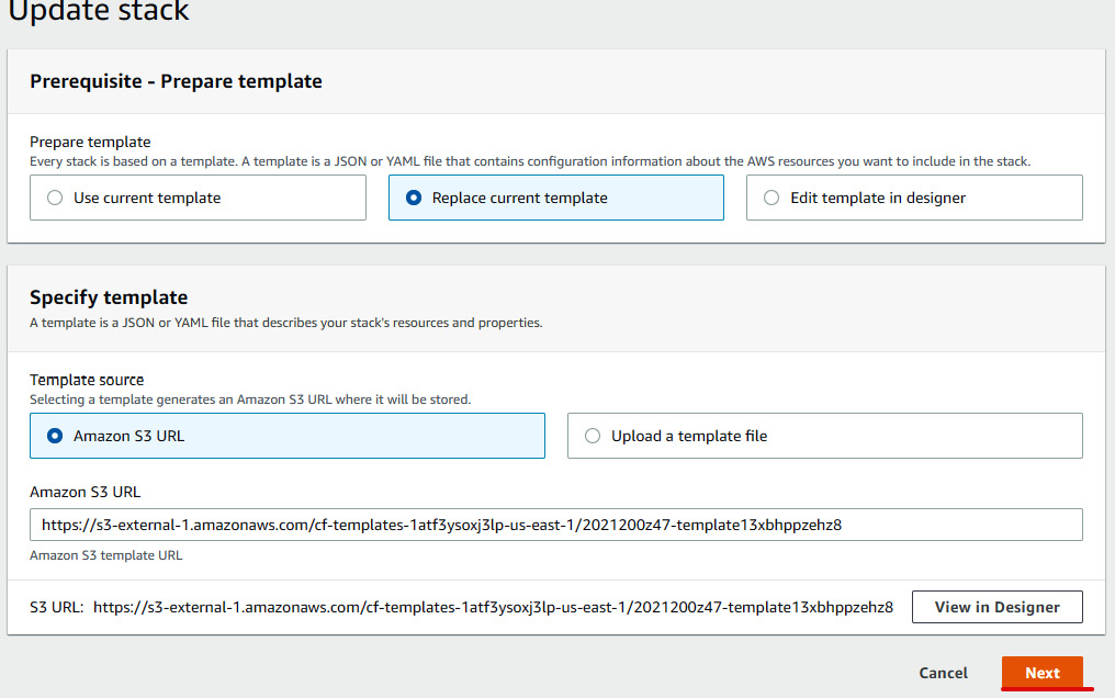 Figure 1.34 – Replacing the existing template
