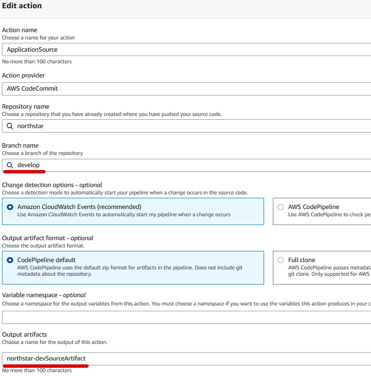 Figure 1.39 – Source action group configuration
