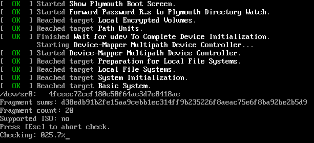 Figure 1.16 – RHEL 9 ISO image self-check
