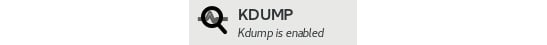 Figure 1.38 – RHEL 9 install – the Kdump configuration icon
