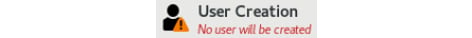 Figure 1.54 – RHEL 9 install – the User Creation configuration icon (with a warning as it is not complete)
