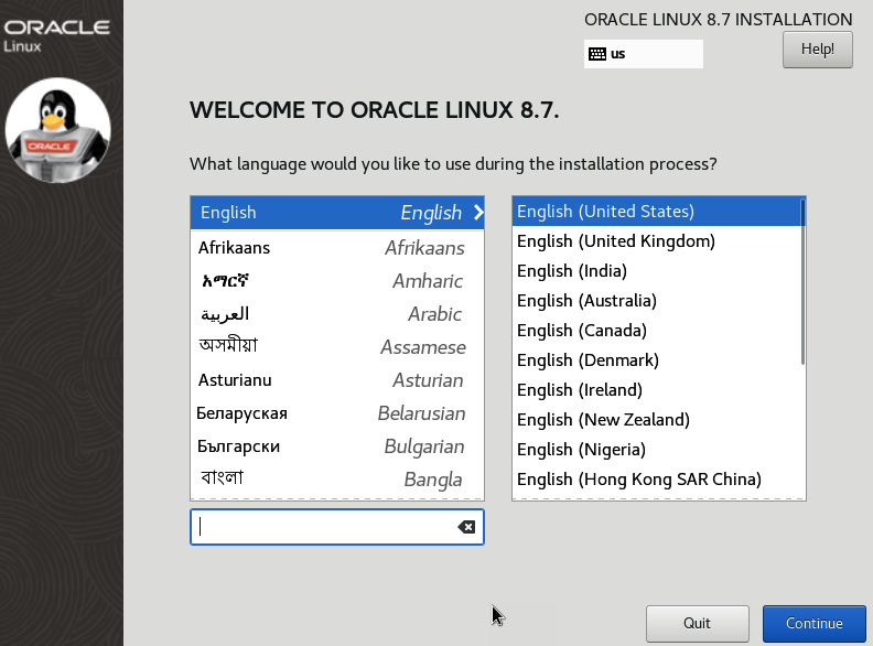 Figure 2.16 – Install language