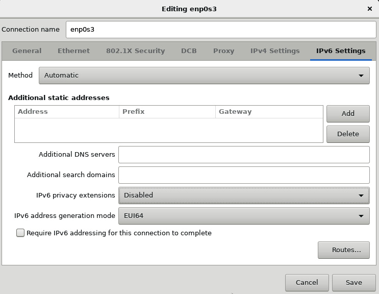 Figure 2.23 – Manual network settings