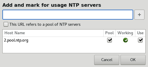 Figure 2.25 – NTP settings