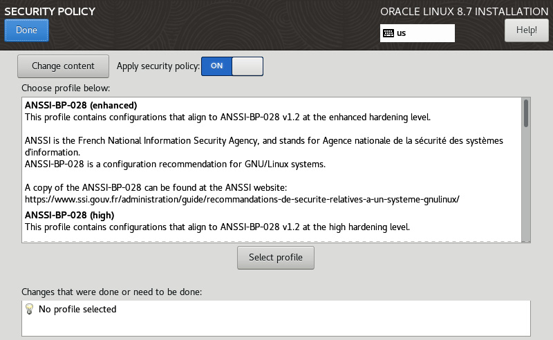 Figure 2.30 – Security Policy