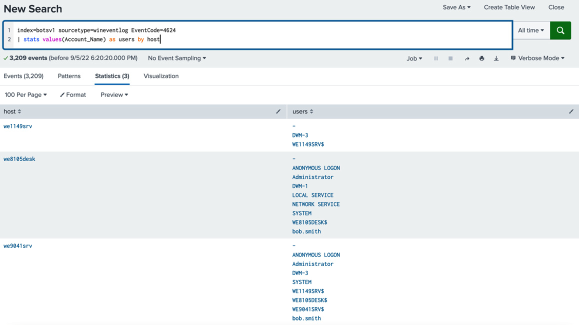 Figure 7.33 – Successful Windows logins