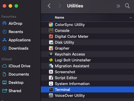 Figure 2.1: The Application Utilities