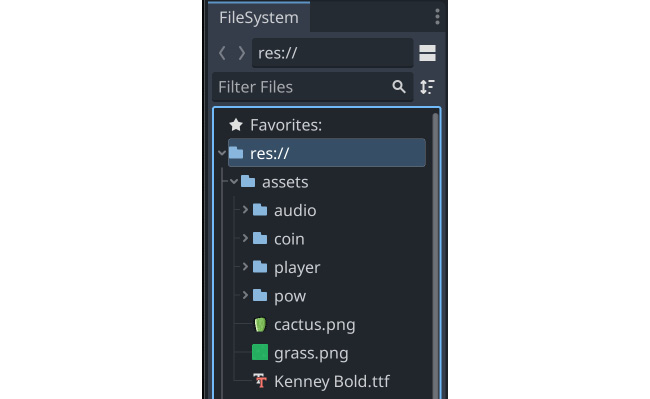 Figure 2.3: The FileSystem tab