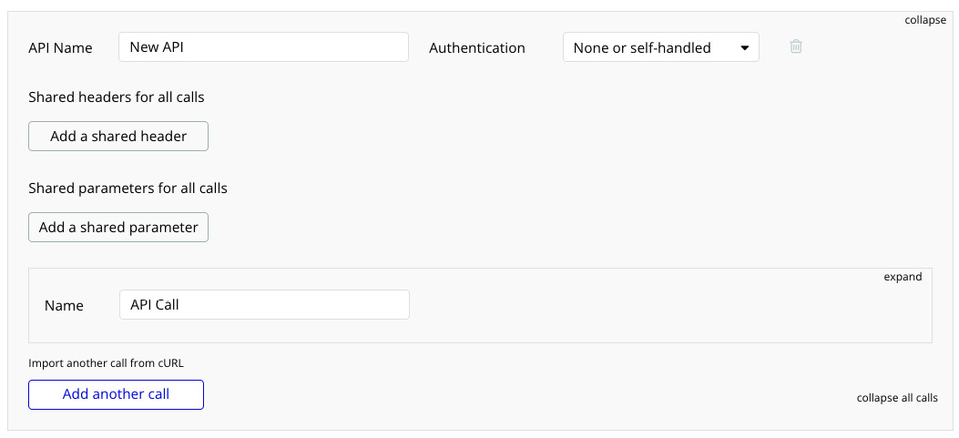 Figure 9.17: API settings