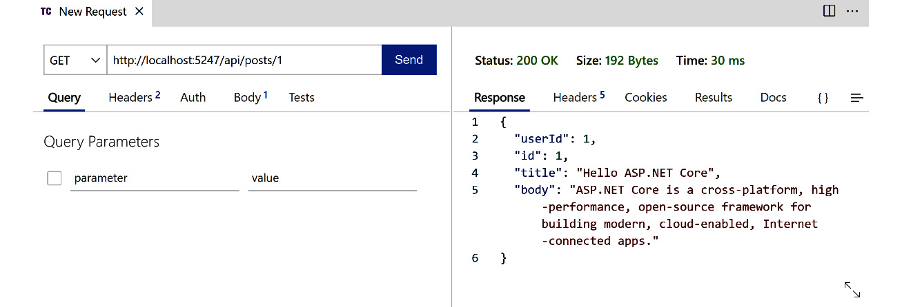 Figure 2.20 – Sending a GET request