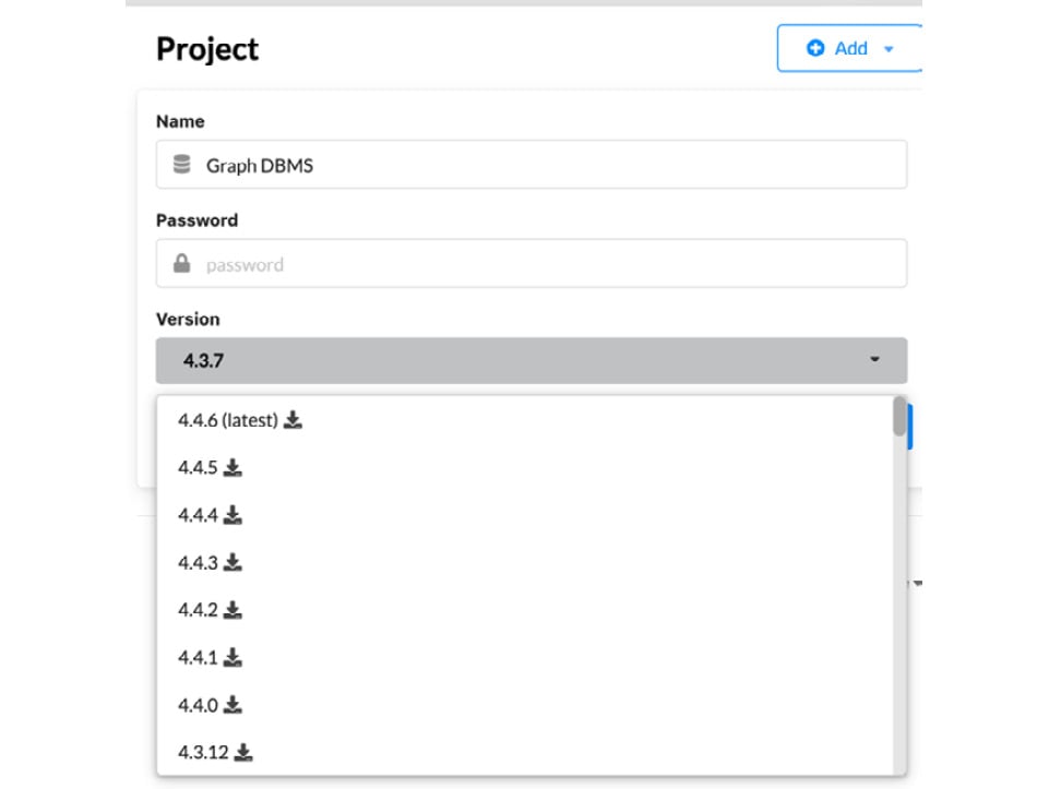 Figure 1.18 – Select the Neo4j version
