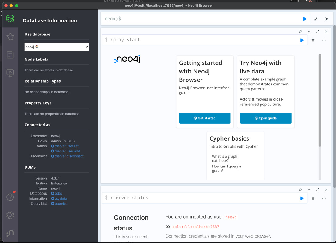 Figure 1.24 – Neo4j Browser
