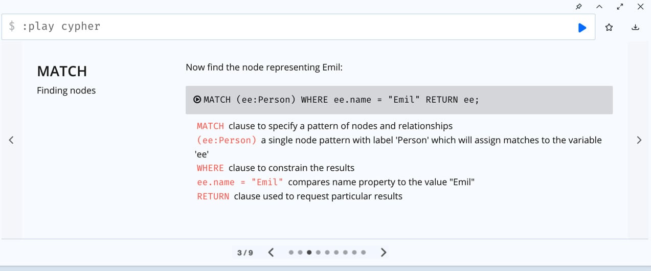 Figure 1.27 – Cypher help
