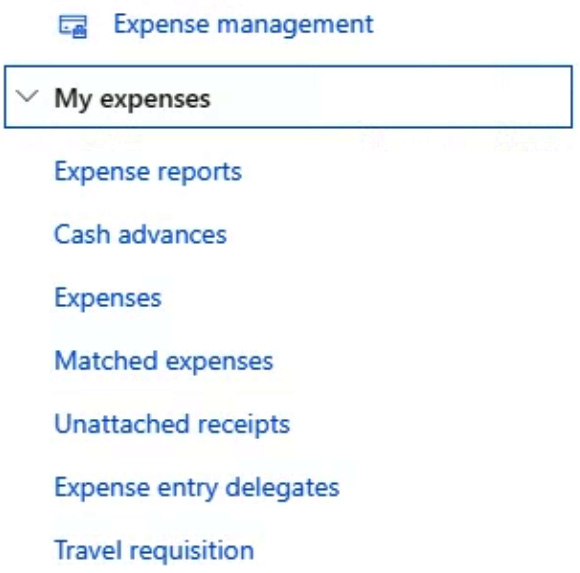 Figure 1.1 – The D365 Expense module