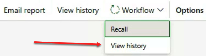 Figure 1.9 – The View history button