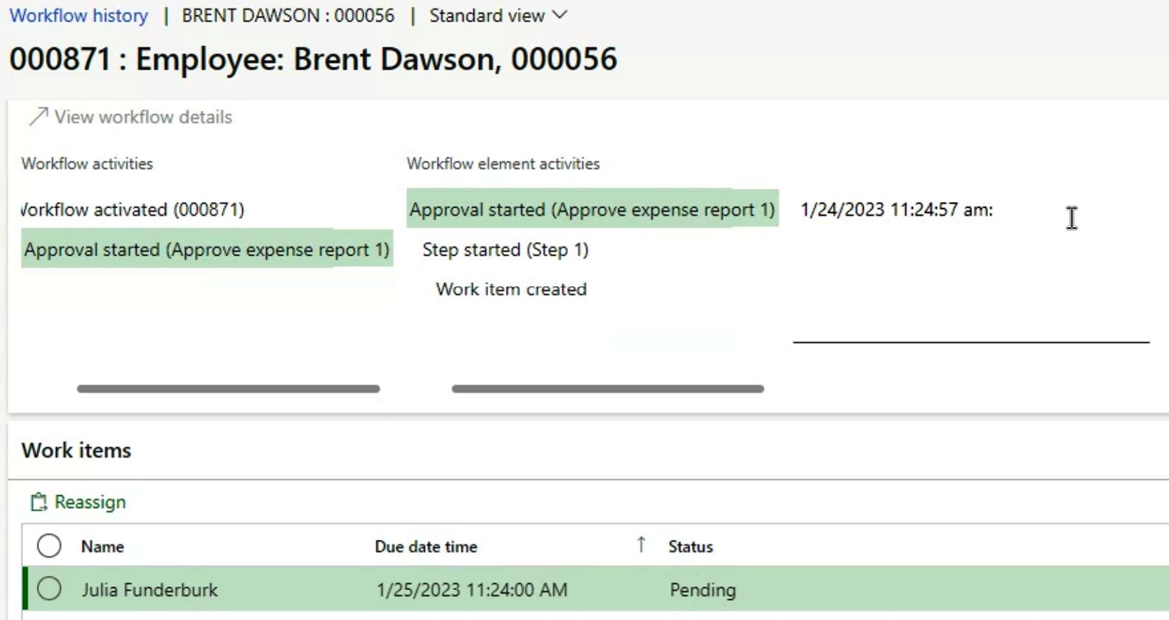 Figure 1.11 – The workflow work item assignment