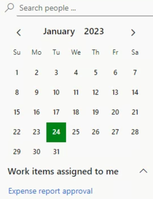 Figure 1.13 – The Work items assigned to me list