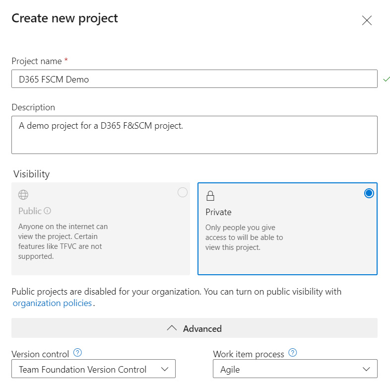 Figure 10.5: Create a new project