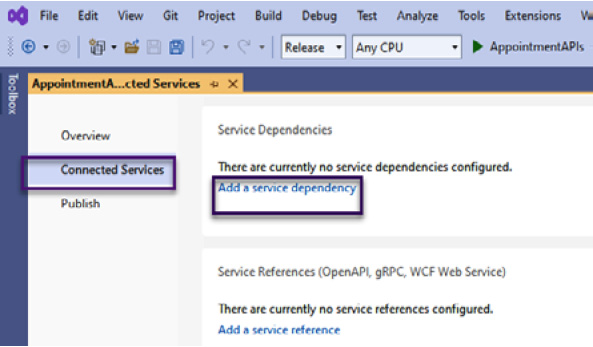 Figure 9.20 – Connected Services