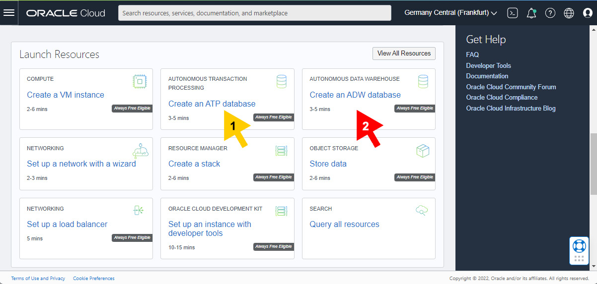 Figure 1.3 – Database provisioning