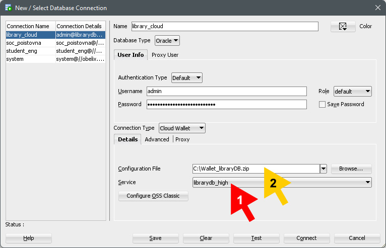 Figure 1.15 – Creating a new connection in SQL Developer Desktop