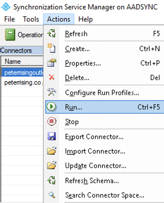 Figure 1.21: Connector actions