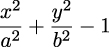  2 2 x--+ y--− 1 a2 b2