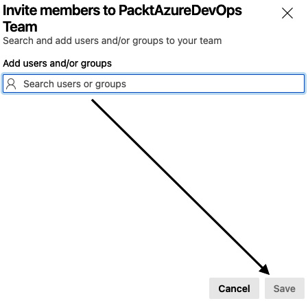 Figure 1.6 – Inviting team members