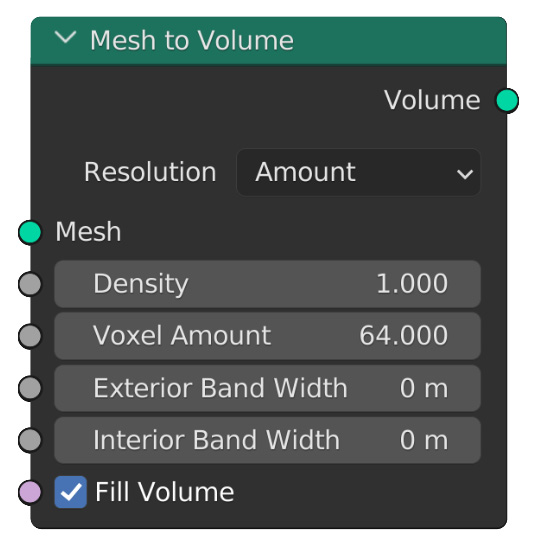 Figure 13.4: The Mesh to Volume node