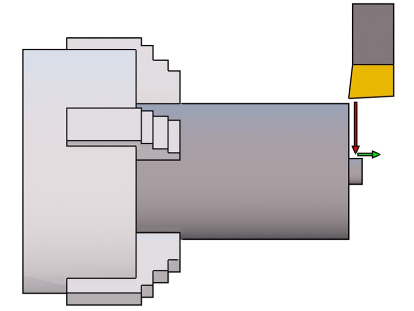 Figure 1.12: Facing machining approach