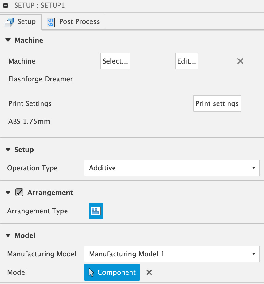 Figure 16.3: Setup’s Setup tab