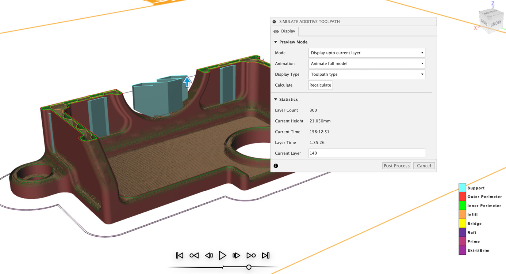 Figure 16.25: Simulated toolpath