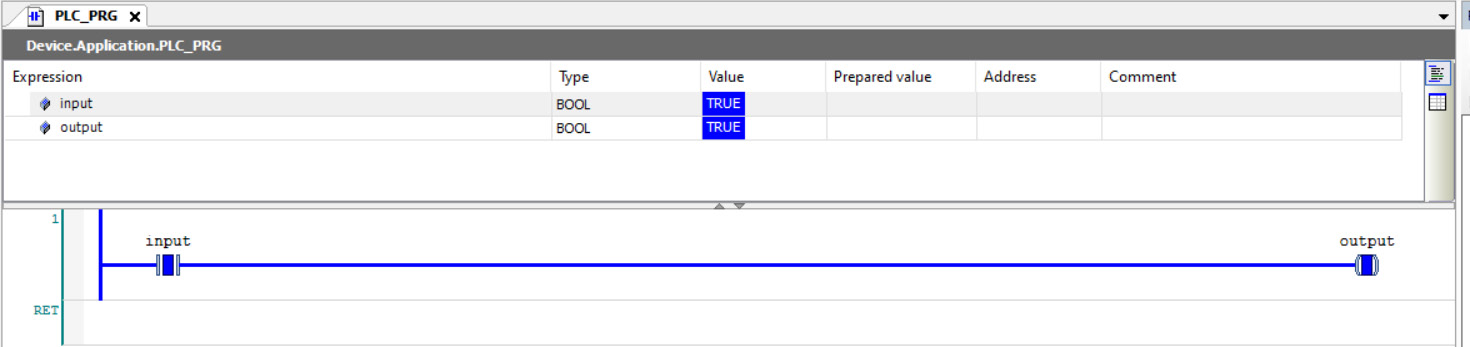 Figure 1.6 – Hello, World! with a TRUE input