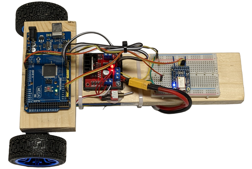 Figure 12.7 – Wired up and ready for a test drive