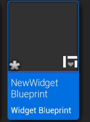 Figure 11.4 – The new widget blueprint