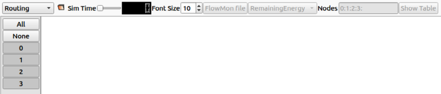 Figure 1.28 – The NetAnim Routing menu window