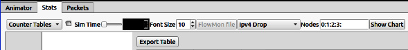 Figure 1.32 – The NetAnim Counter Tables window