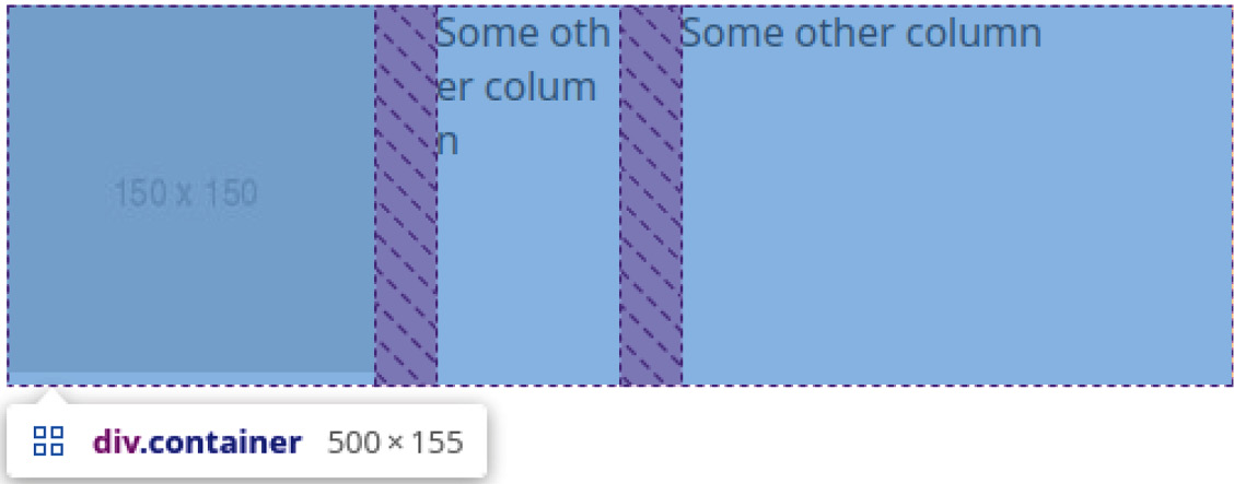 Figure 1.25 – Spacing with minmax and larger content in the first cell