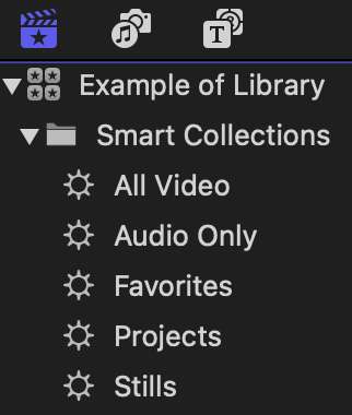 Figure 2.16 – The default contents of Smart Collections