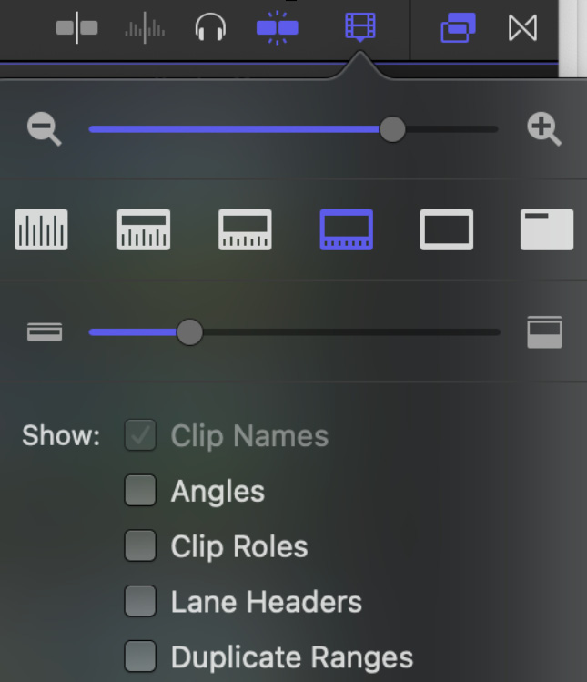 Figure 5.7 – Timeline view tools